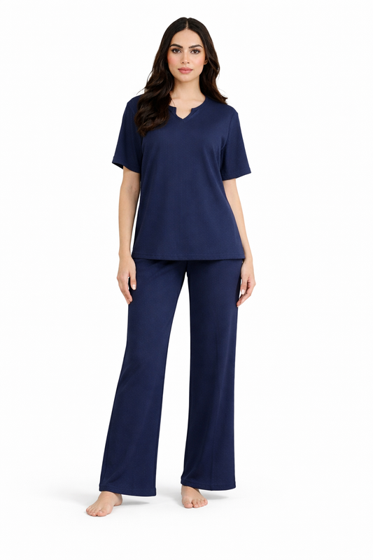 Serene Vibe Co-Ord - Navy Blue
