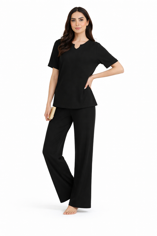 Serene Vibe Co-Ord - Black