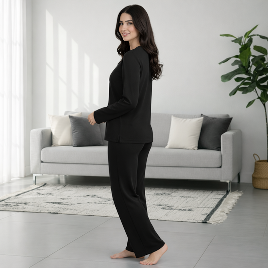 Luxe Moment Co-Ord - Black