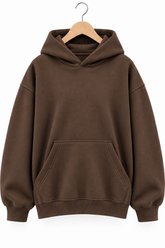 Essentials Oversized Unisex Hoodie – Brown