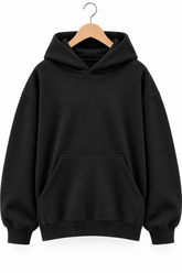 Essentials Oversized Unisex Hoodie – Black