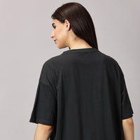 Oversized Fit T-Shirt - BLACK