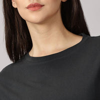 Oversized Fit T-Shirt - BLACK