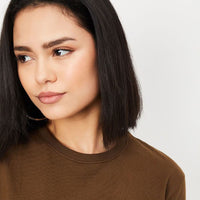 Oversized Fit T-Shirt - Brown