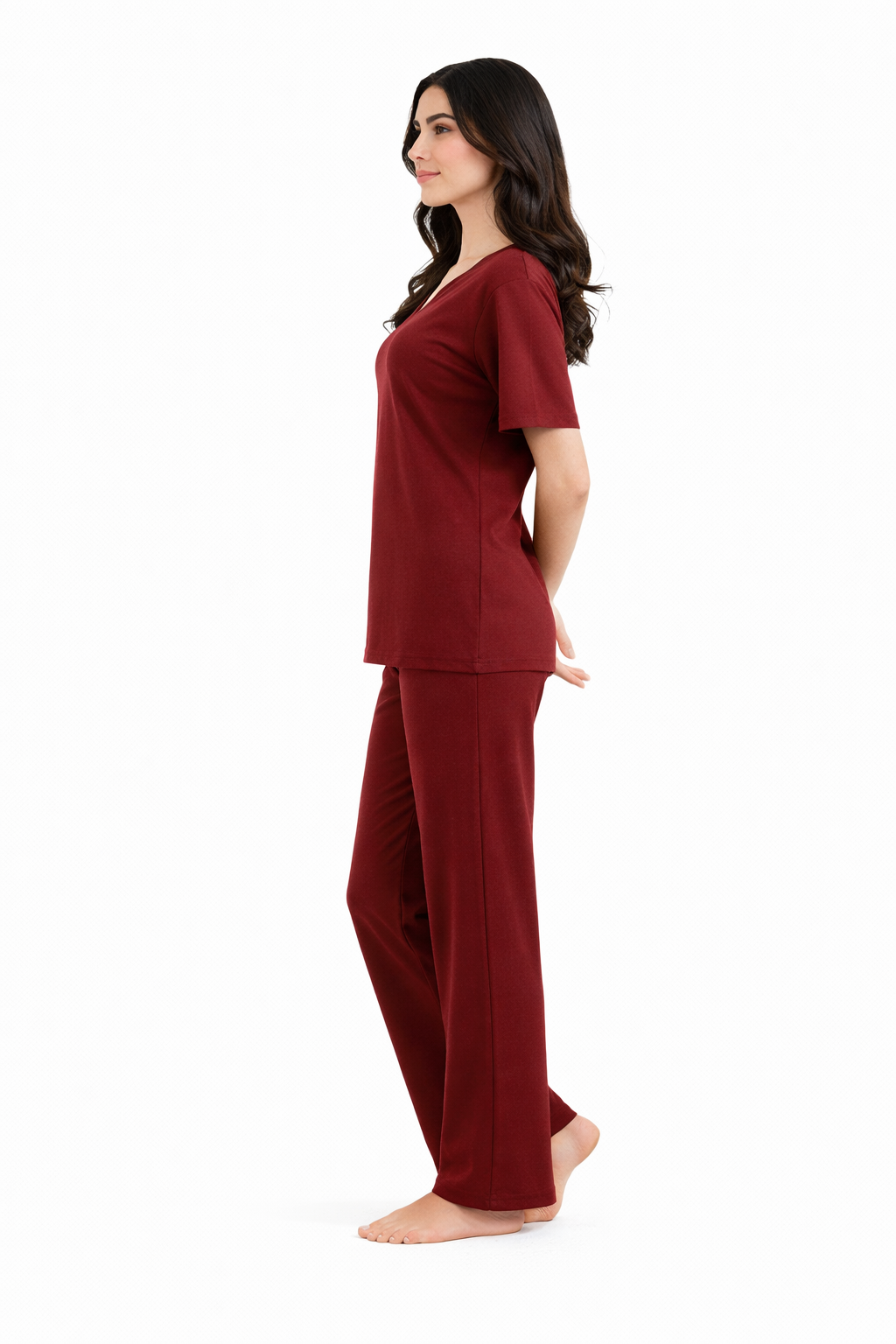 Serene Vibe Co-Ord - Maroon