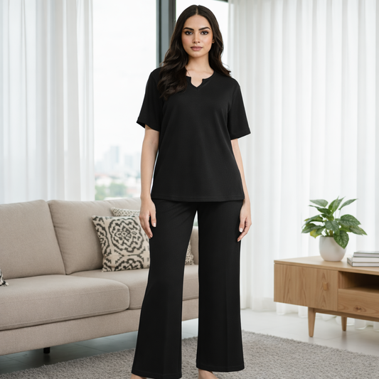 Serene Vibe Co-Ord - Black