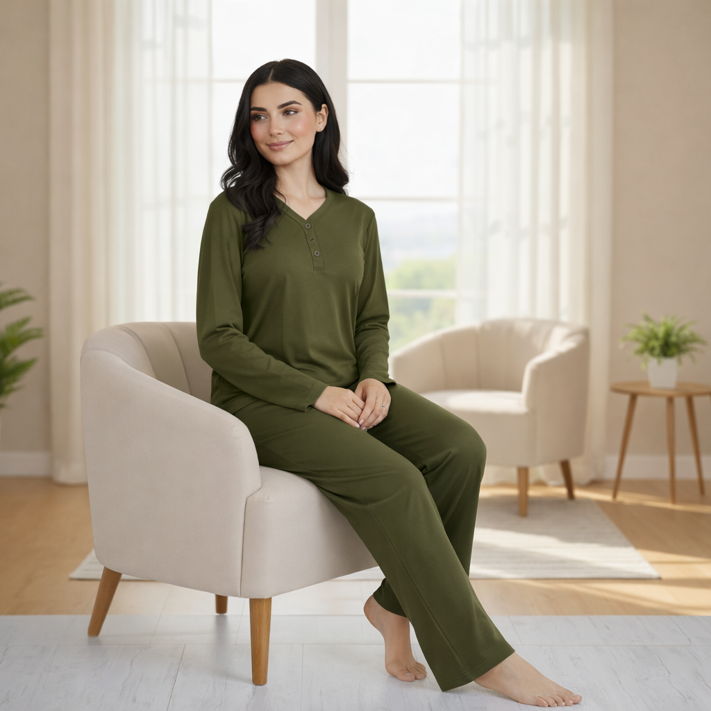 Luxe Moment Co-Ord- Olive