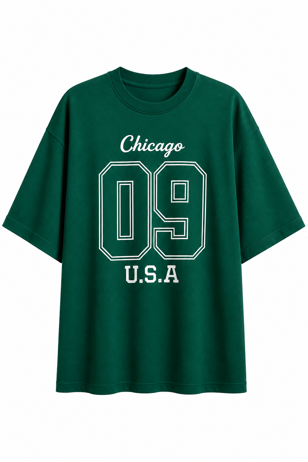 Chicago 09 Oversized T-Shirt - Green