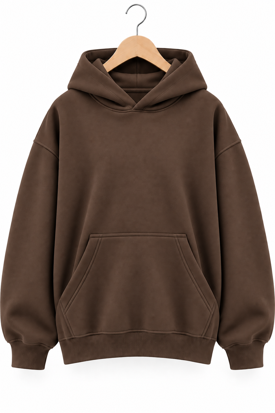 Essentials Oversized Unisex Hoodie – Brown