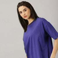 Oversized Fit T-Shirt - Purple