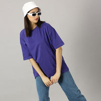 Oversized Fit T-Shirt - Purple