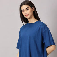 Oversized Fit T-Shirt - Blue