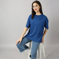 Oversized Fit T-Shirt - Blue