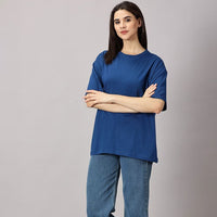 Oversized Fit T-Shirt - Blue